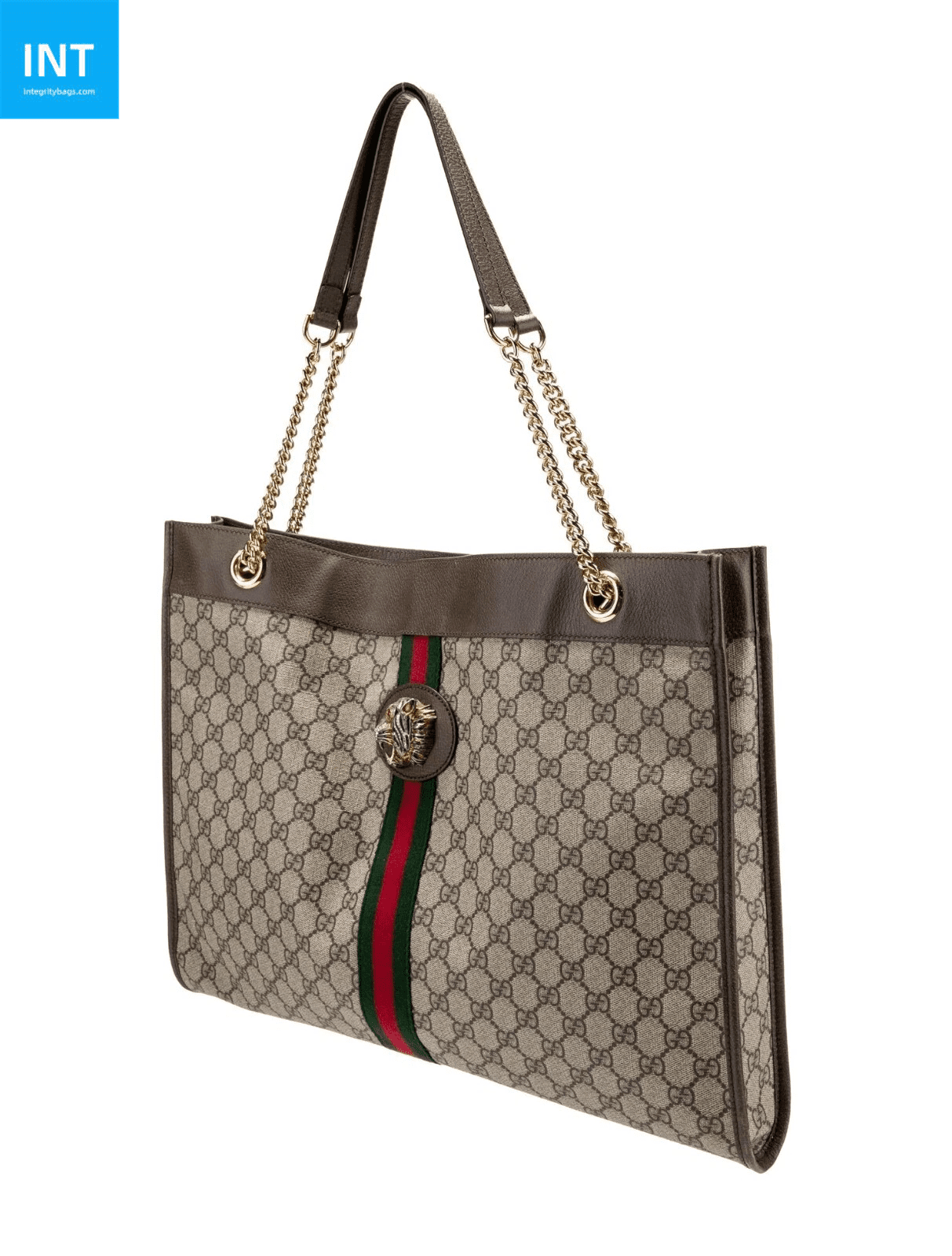 Gucci Rajah Tiger Large Tote Lion Beige Logo GG Bag