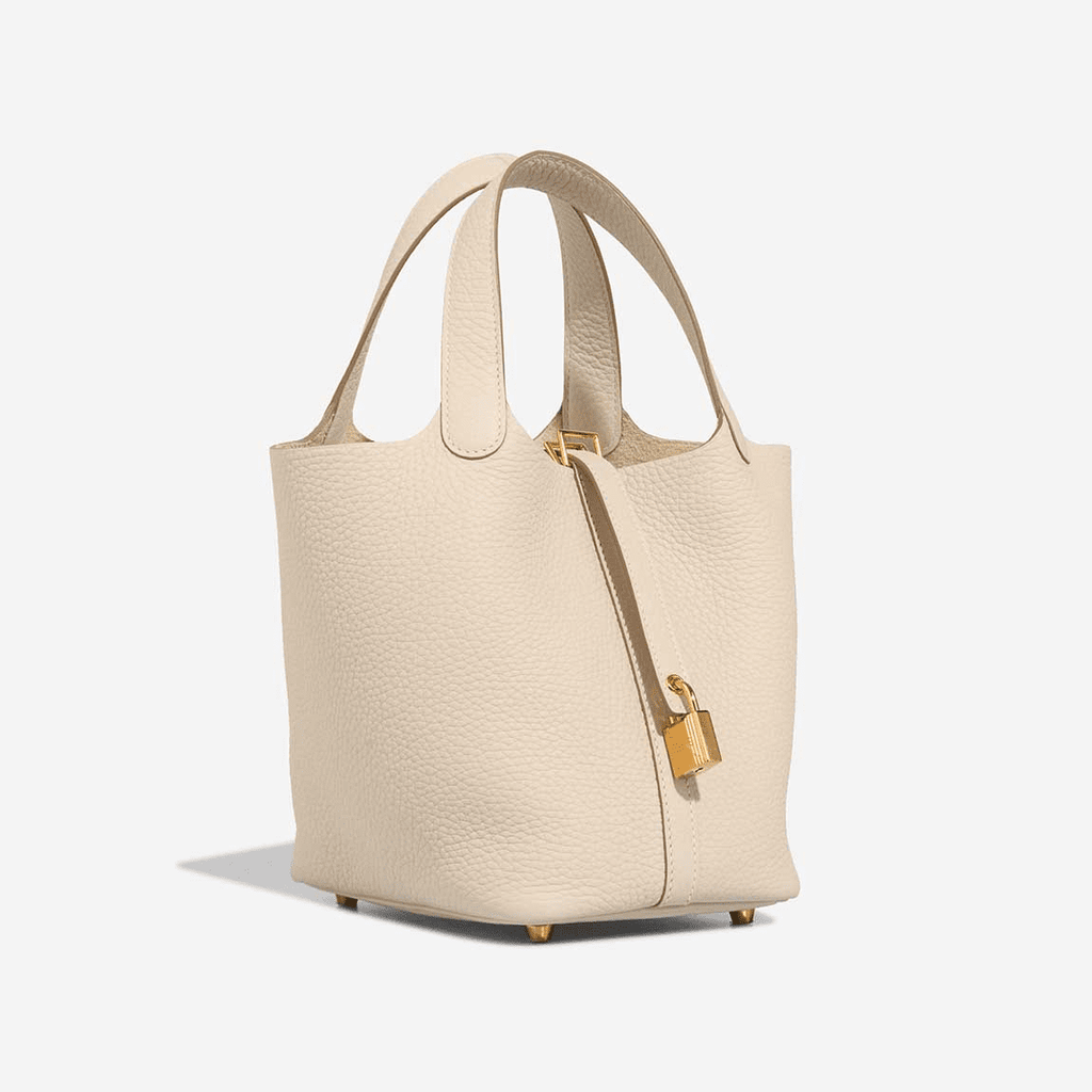 Hermès Picotin 18 Taurillon Clémence Craie