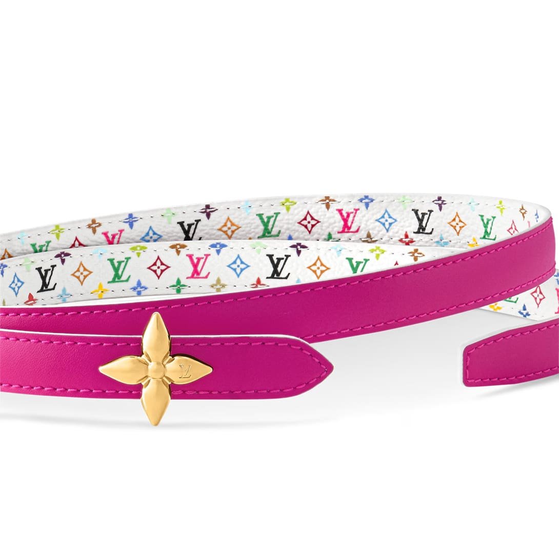 Louis Vuitton M8992Y LV x TM Mini Flowergram 15mm Reversible Belt