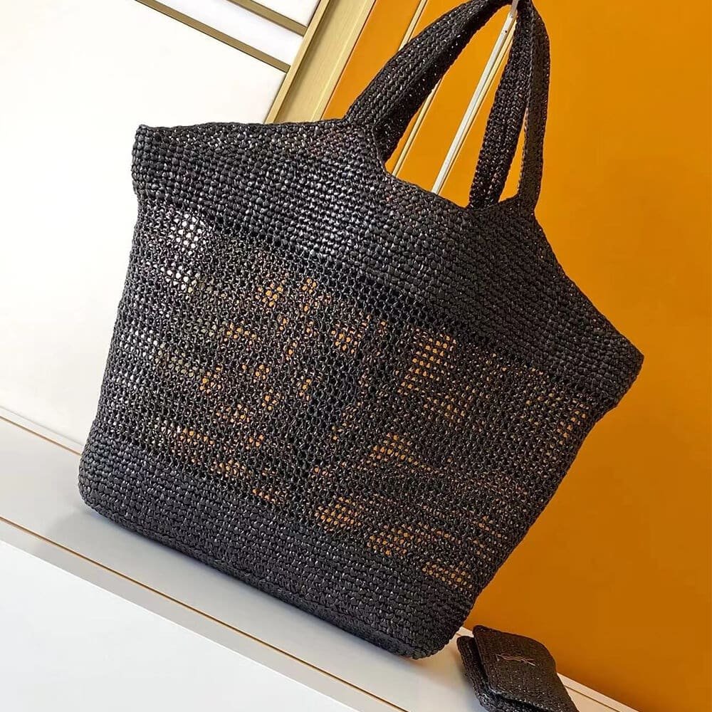 SAINT LAURENT ICARE IN RAFFIA