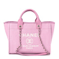 Chanel Mixed Fibers Deauville Tote Pink