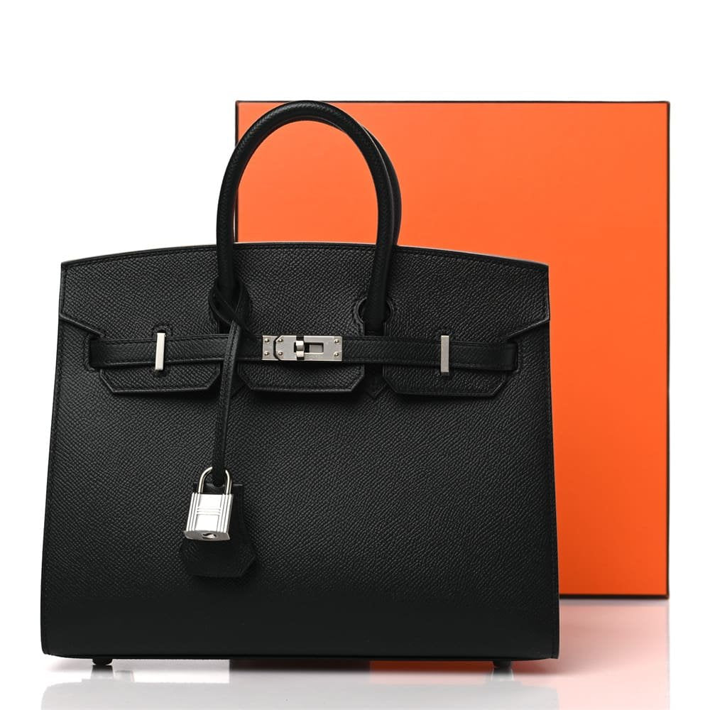 Hermès Epsom Birkin Sellier 25 Black