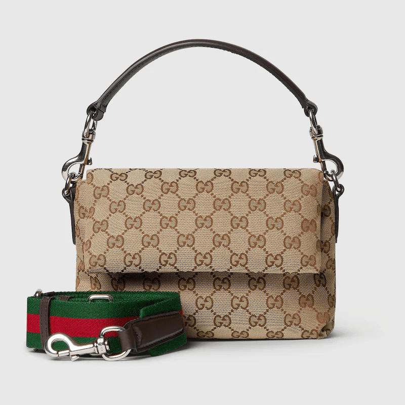 Gucci canvas small crossbody bag
