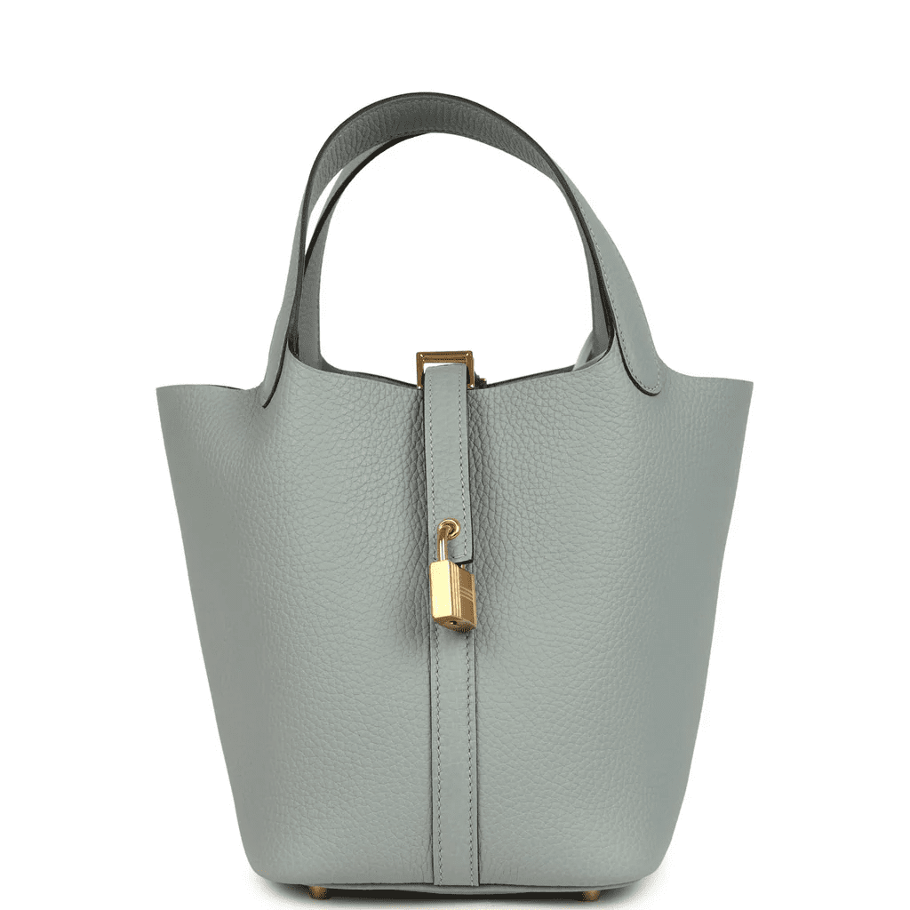 Hermès Picotin Lock 18 Gris Pantin Clemence Gold Hardware