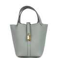 Hermès Picotin Lock 18 Gris Pantin Clemence Gold Hardware
