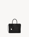 Saint Laurent SAC DE JOUR BABY bag in grained leather