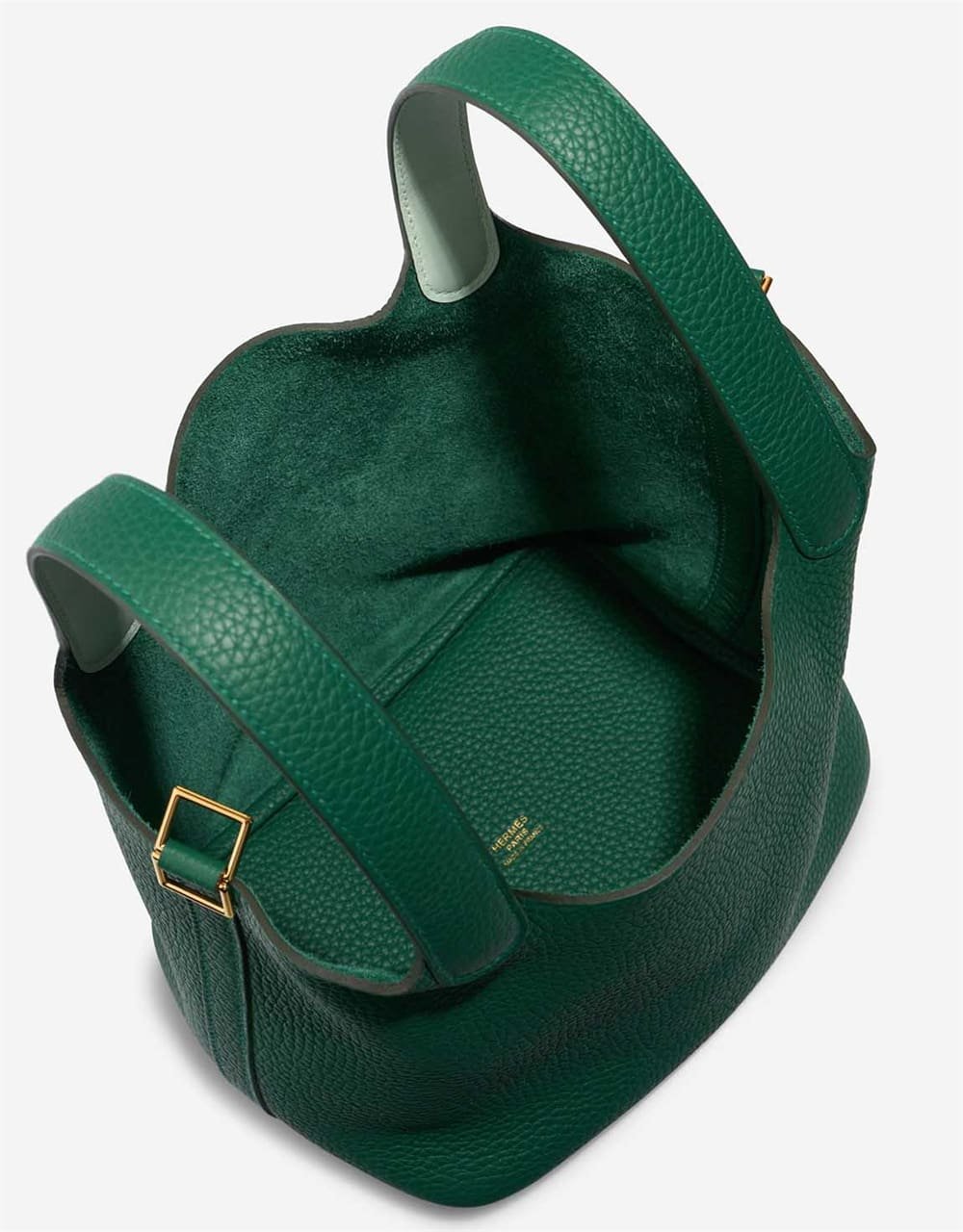 Hermès Picotin Verso 18 Taurillon Clémence / Swift Vert Moyen / Peppermint
