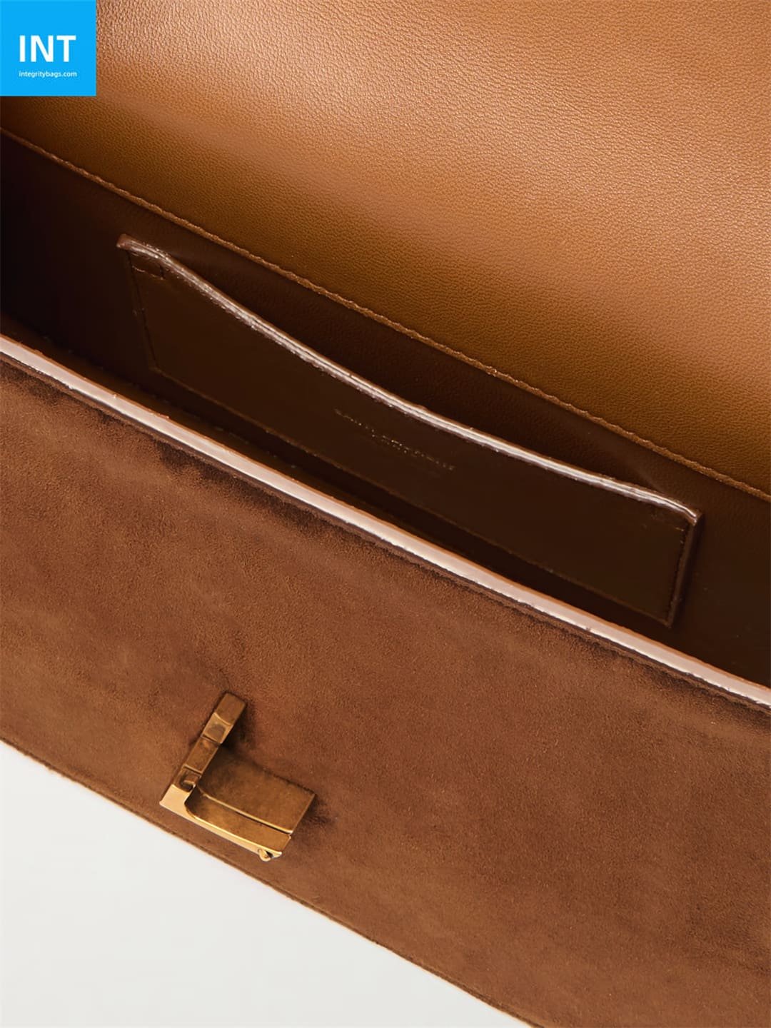 SAINT LAURENT Solferino medium suede shoulder bag