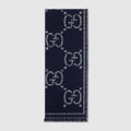 Gucci Check GG wool scarf