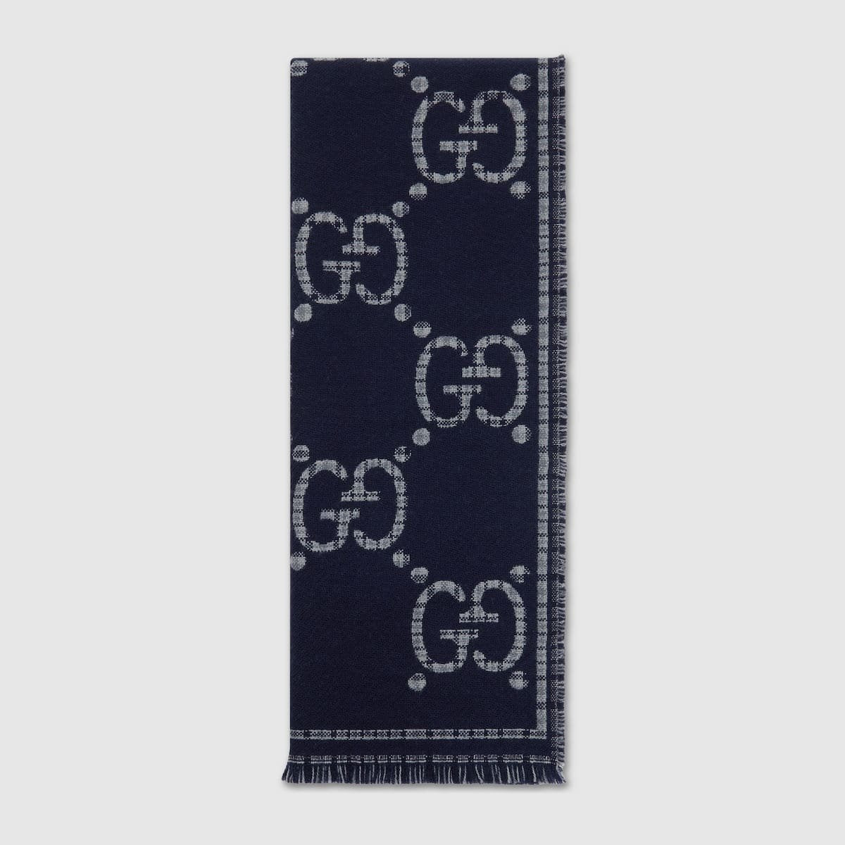 Gucci Check GG wool scarf