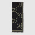 Gucci Check GG wool scarf