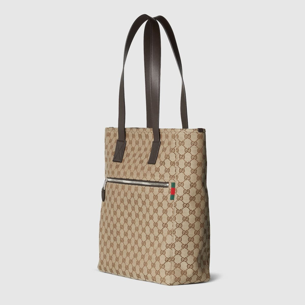 Gucci canvas large tote bag