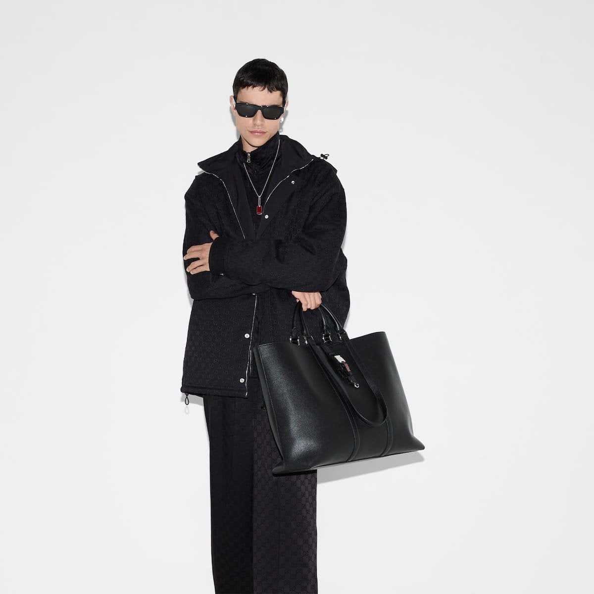 Gucci Maxi tote bag with Web