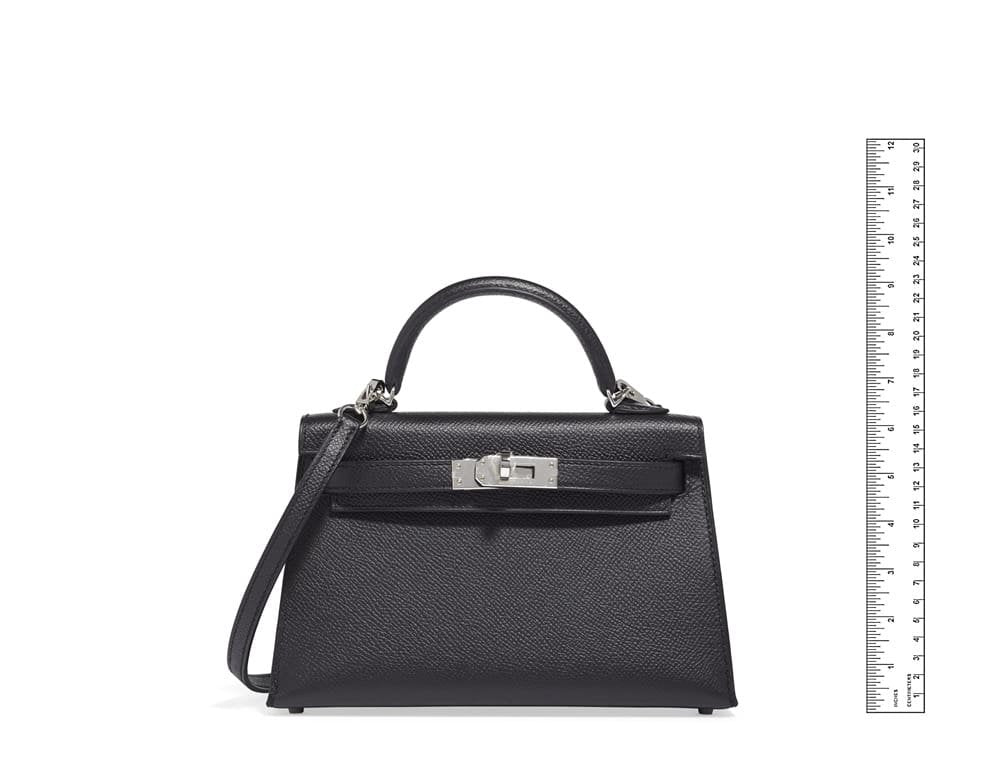 Hermès Kelly Touch Mini Lizard, Veau Madame Black Palladium Hardware