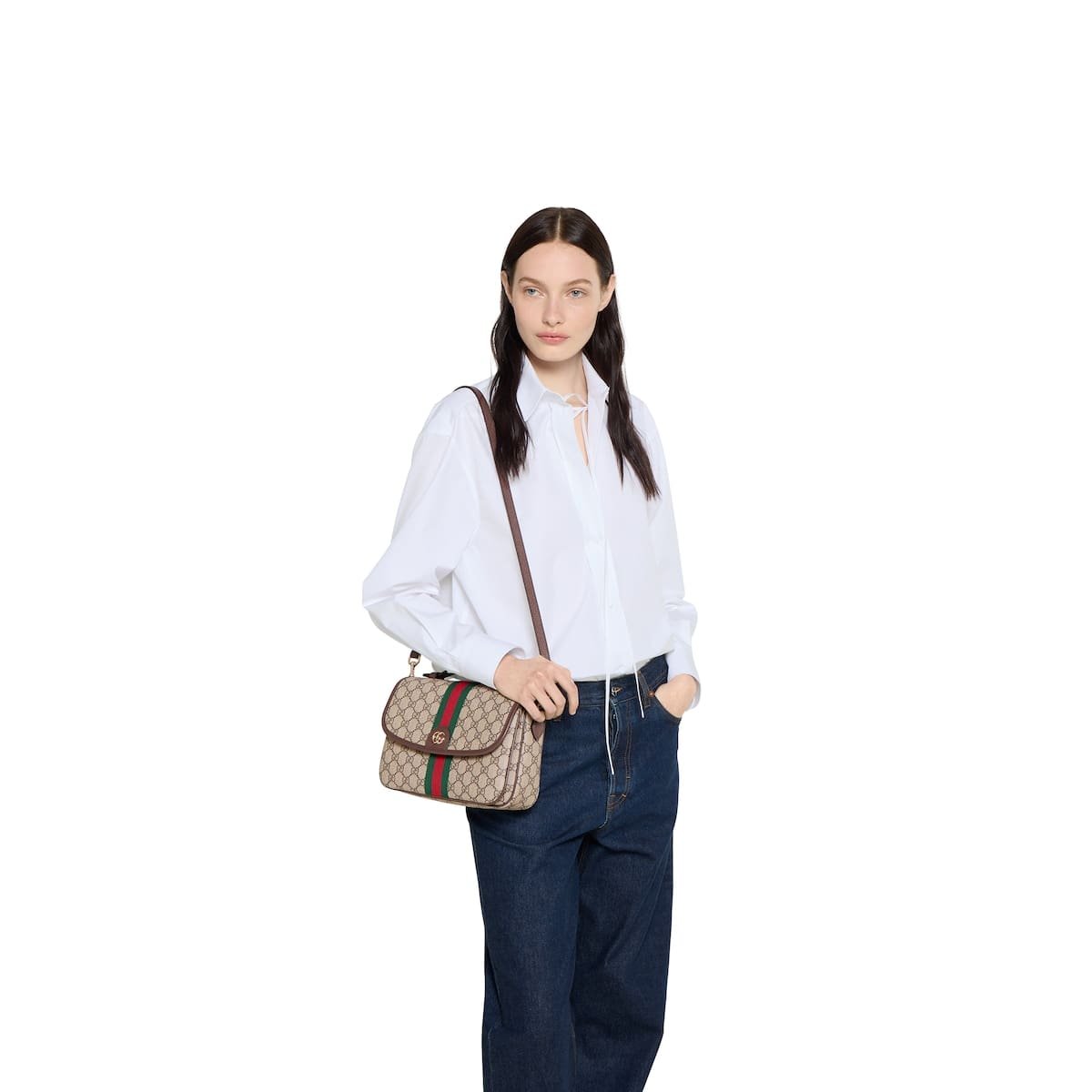 Gucci Ophidia medium top handle bag