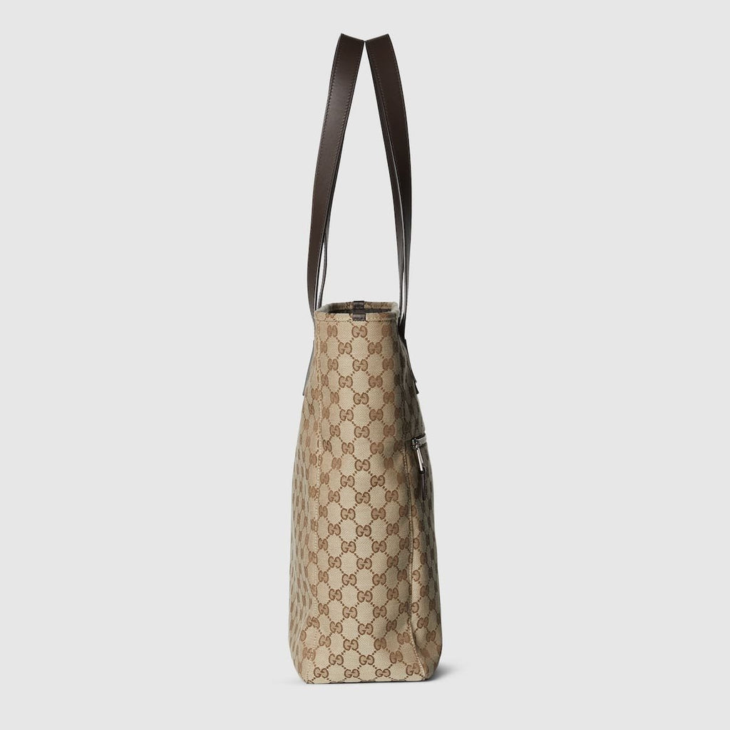Gucci canvas large tote bag