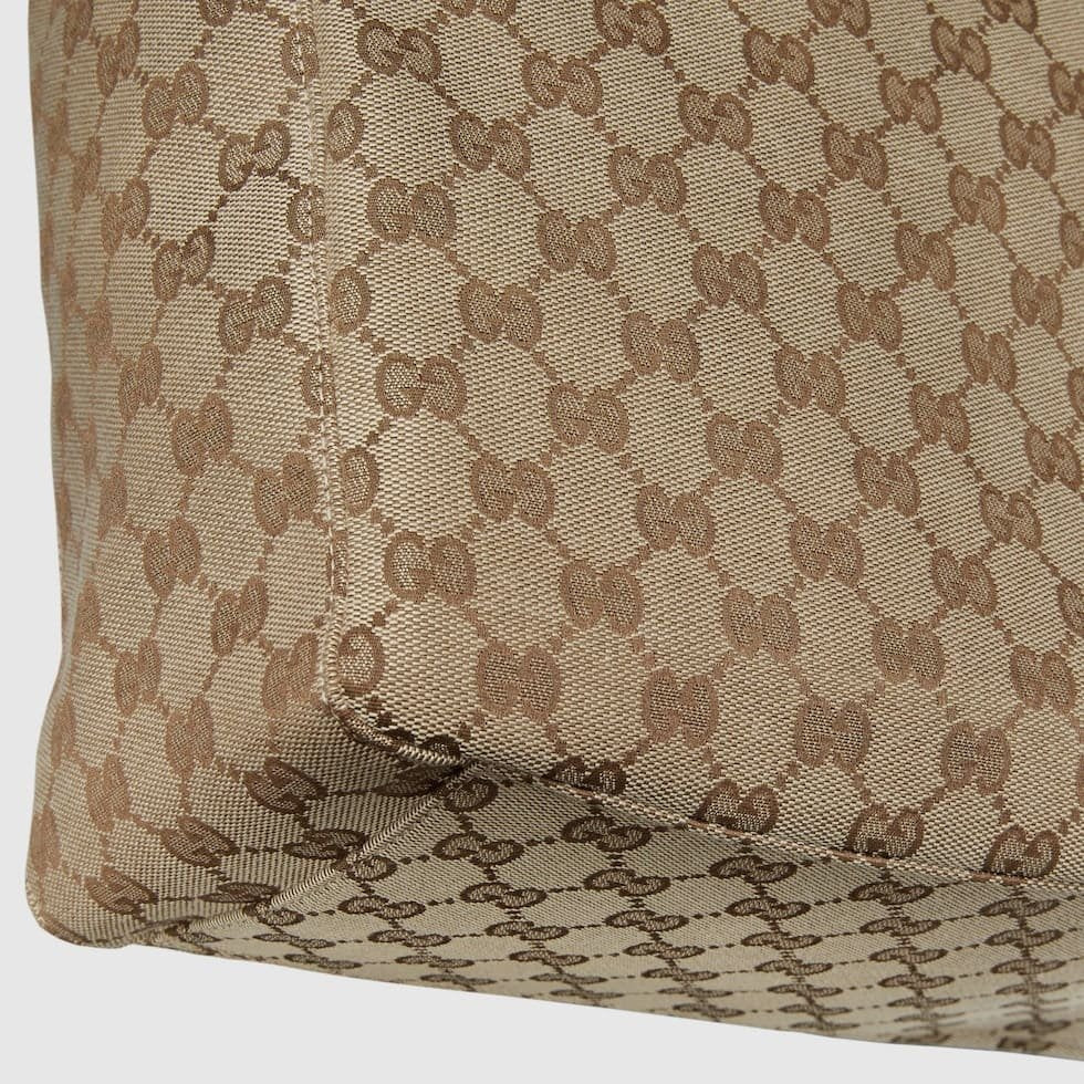 Gucci canvas large tote bag