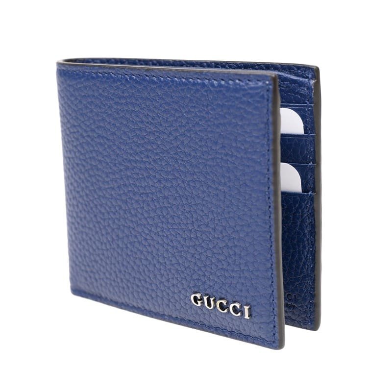 Bi-fold wallet with Gucci script