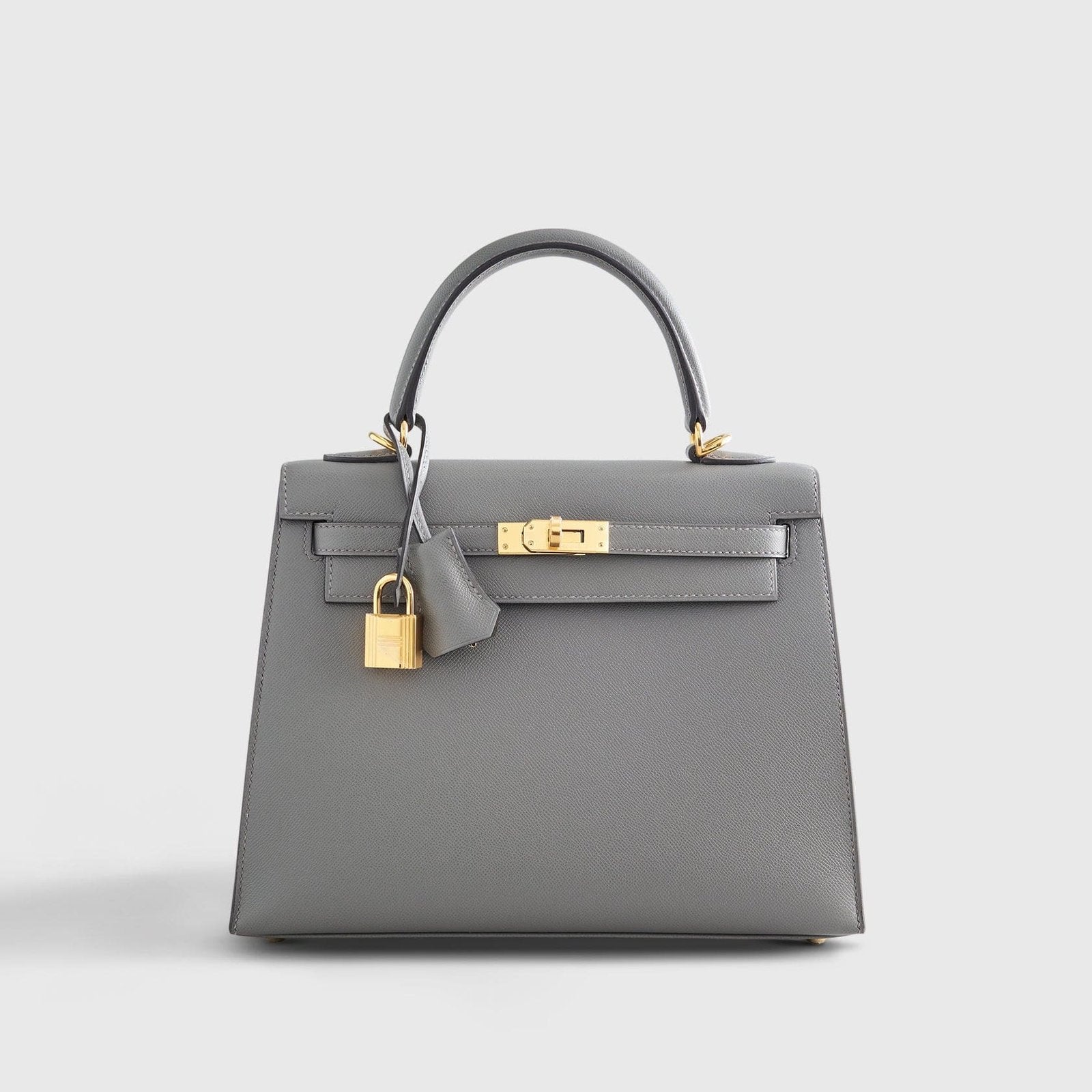 Hermès Kelly 25 Veau Madame Gris Meyer Sellier Gold Hardware
