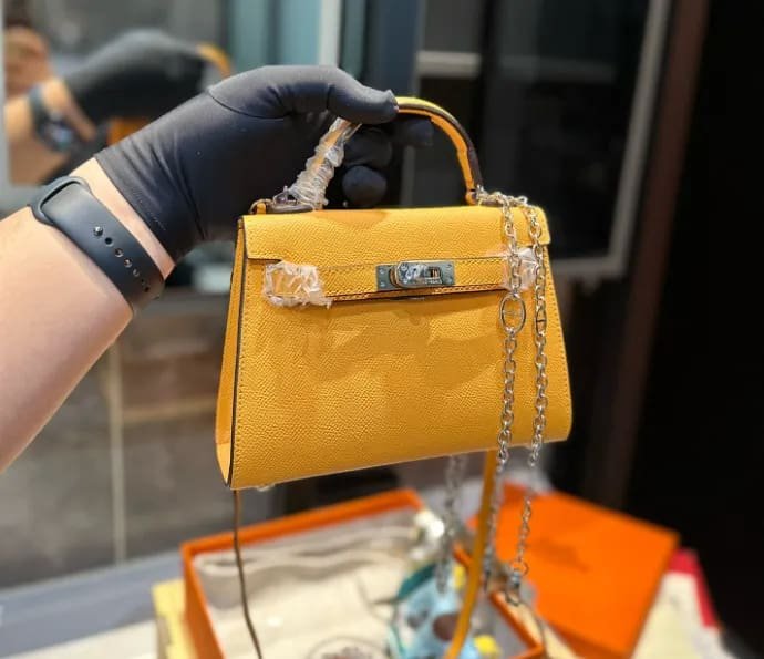 Hermès Amber EPSOM Calfskin Mini Kelly 20cm