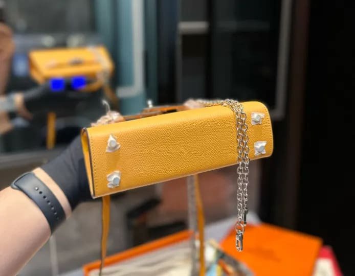 Hermès Amber EPSOM Calfskin Mini Kelly 20cm