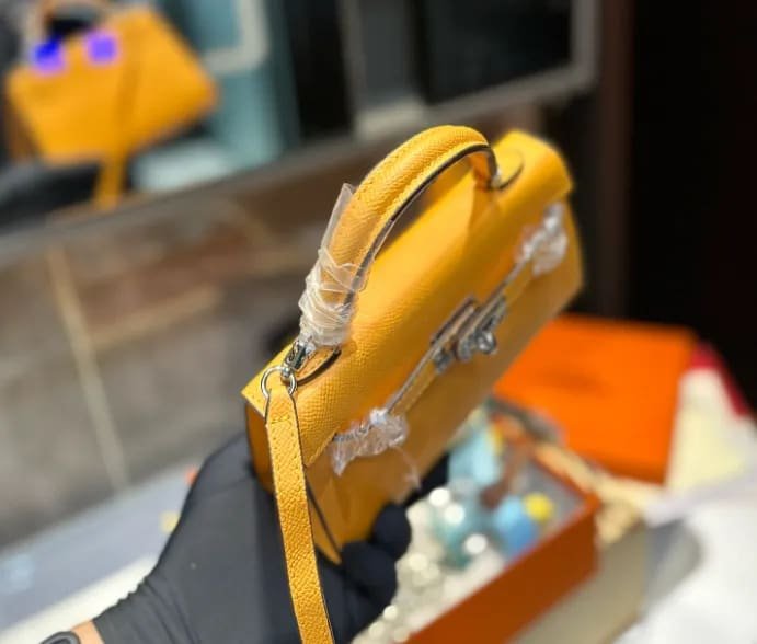 Hermès Amber EPSOM Calfskin Mini Kelly 20cm