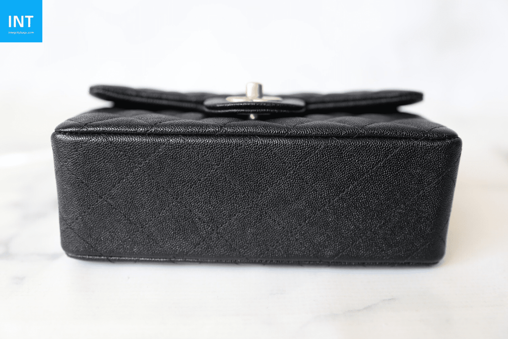 Chanel Top Handle Mini Rectangular, Black Caviar with Matte Gold Hardware