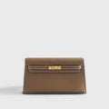 Hermès Kelly Elan 27 Veau Madame Etoupe Gold Hardware