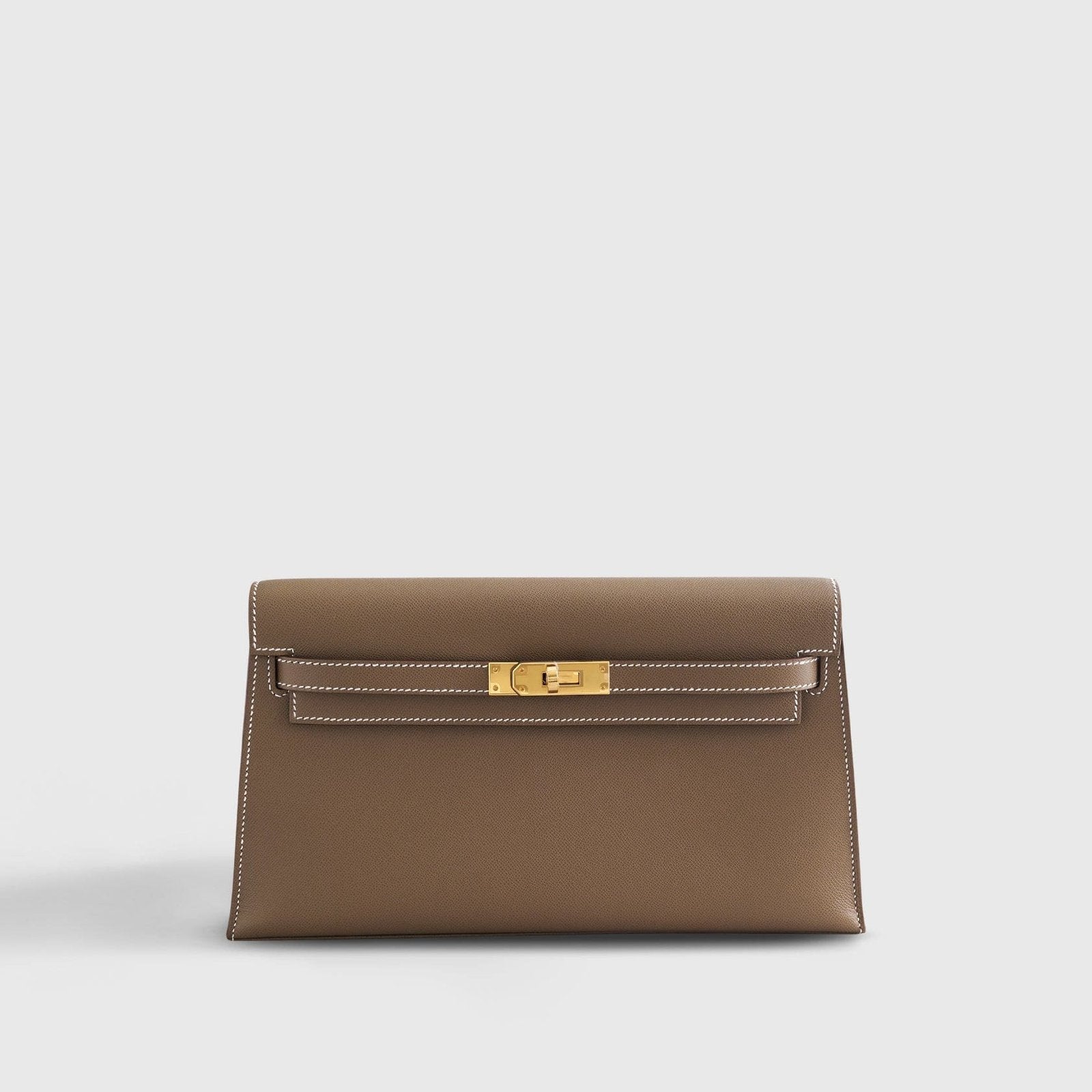 Hermès Kelly Elan 27 Veau Madame Etoupe Gold Hardware