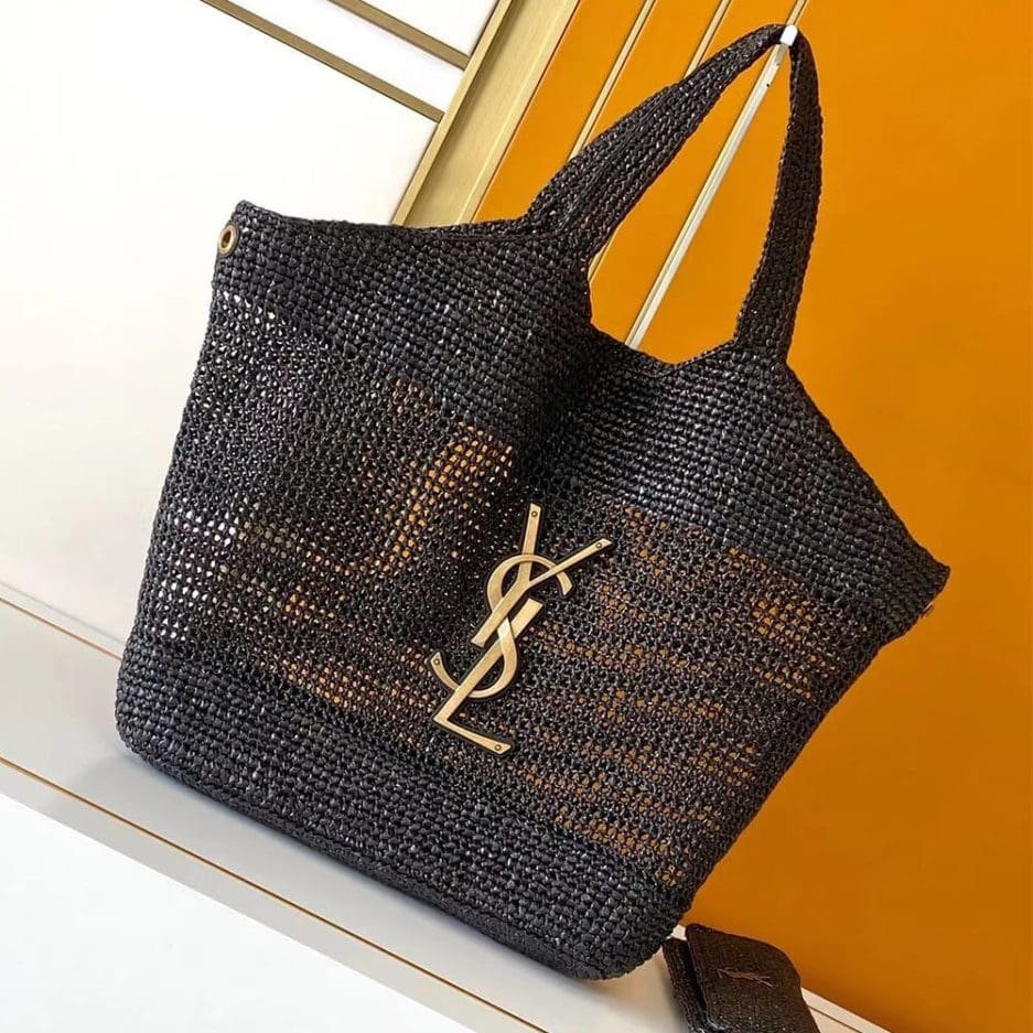 SAINT LAURENT ICARE IN RAFFIA