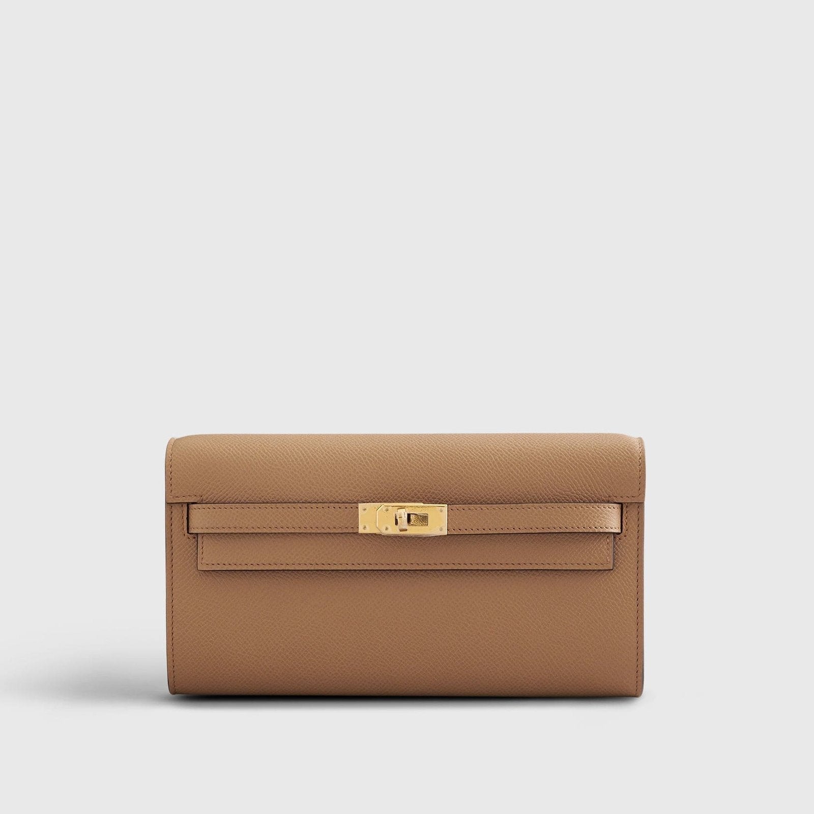 Hermès Kelly To Go Epsom Biscuit/Mauve Sylvester Gold Hardware