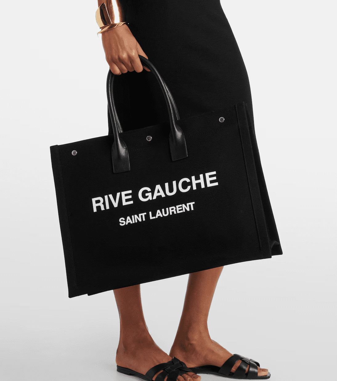 Saint Laurent Rive Gauche Tote Bag in Canvas