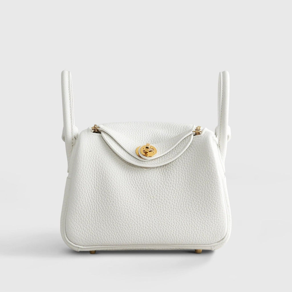 Hermès Lindy 20 Calfskin New White Gold Hardware