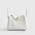 Hermès Lindy 20 Calfskin New White Gold Hardware
