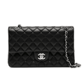 CHANEL CLASSIC HANDBAG Lambskin & Silver Metal