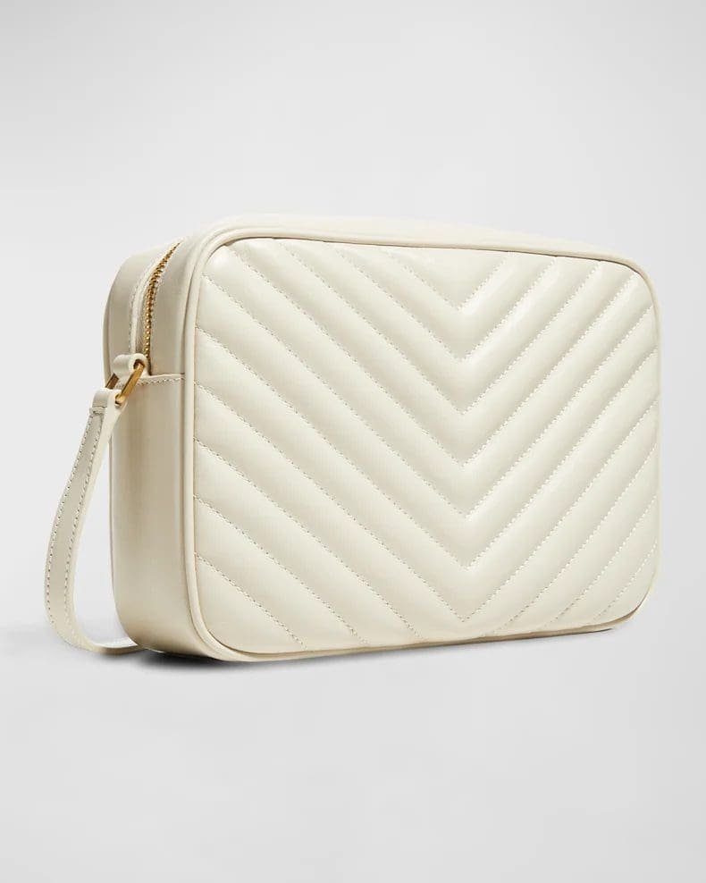 Saint Laurent Lou Medium YSL Camera Bag with Tassel in Quilted Leather