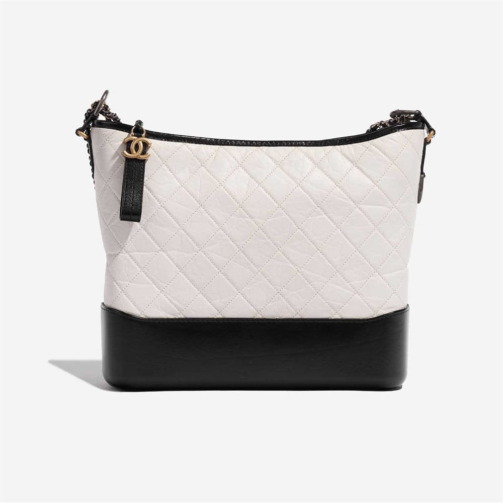 Chanel Gabrielle Large Calf Black / White