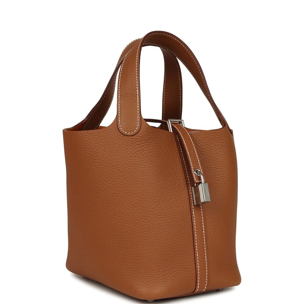 Hermès Picotin Lock 18 Gold Clemence Palladium Hardware