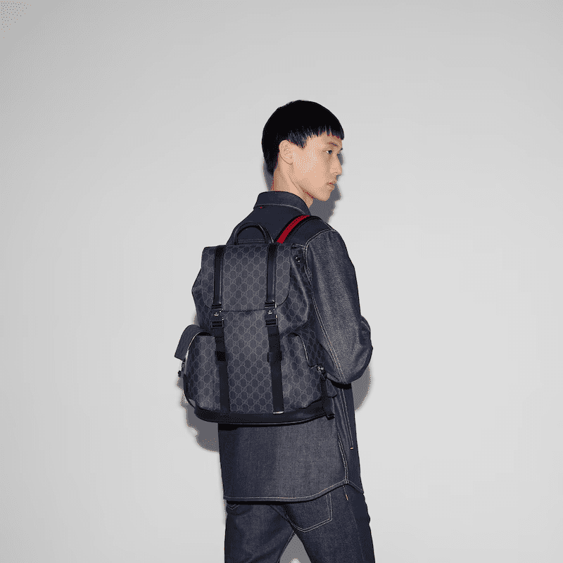 GUCCI BLACK LARGE BACKPACK