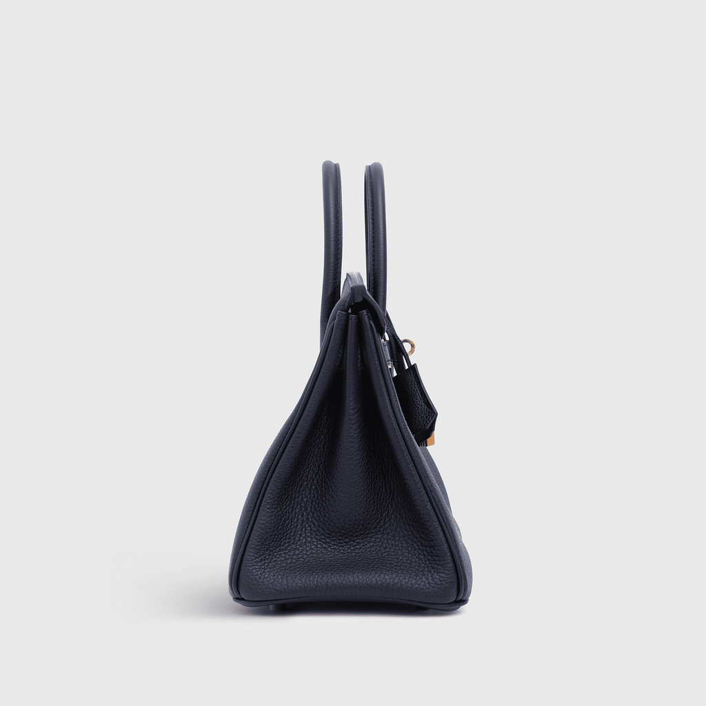 Hermès Birkin 25 Togo Black/Blue Sapphire Gold Hardware