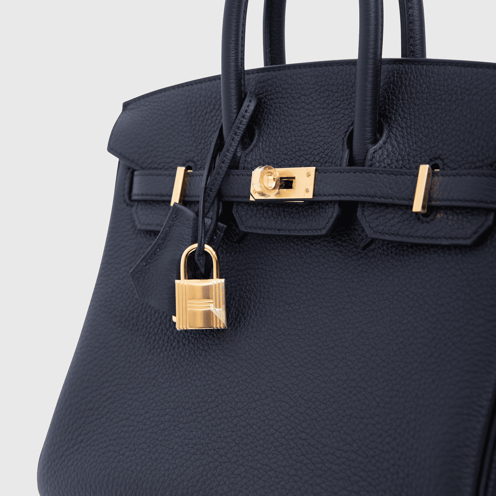 Hermès Birkin 25 Togo Black/Blue Sapphire Gold Hardware