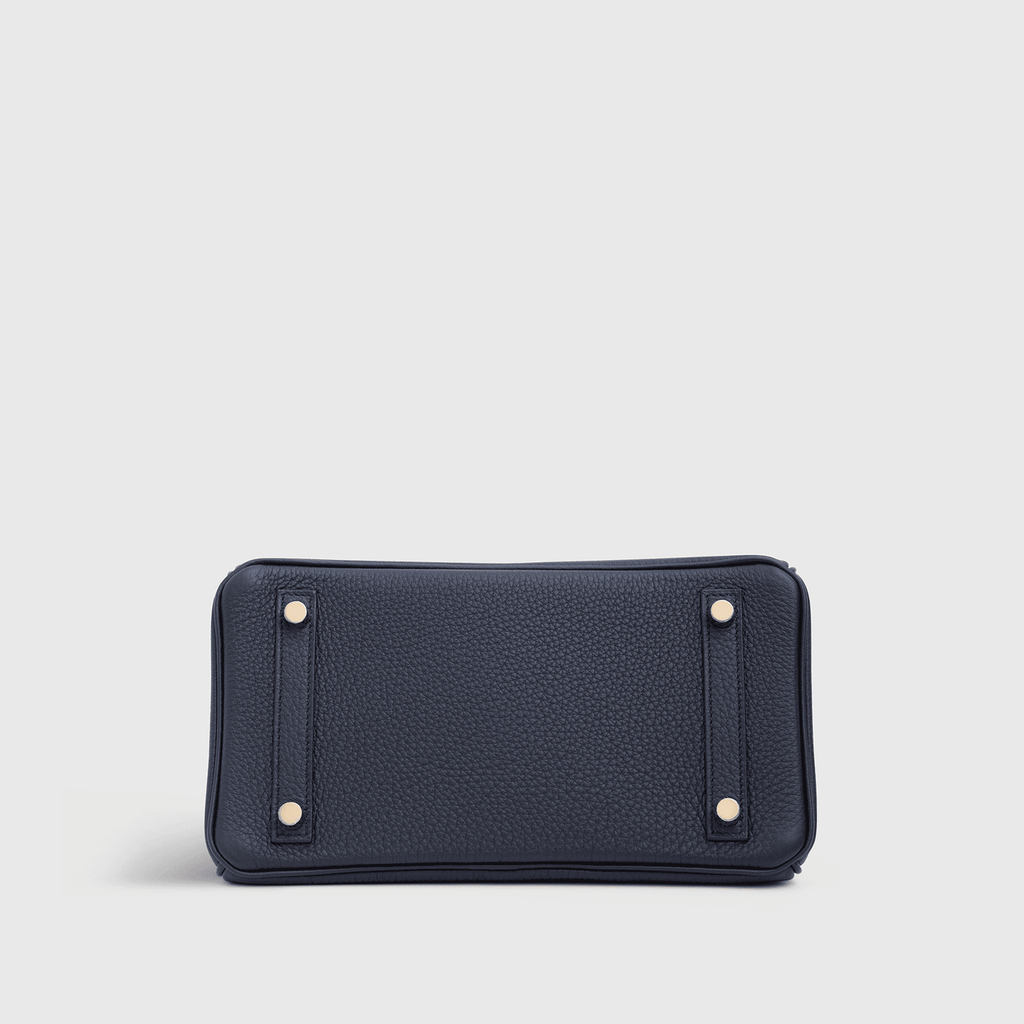 Hermès Birkin 25 Togo Black/Blue Sapphire Gold Hardware