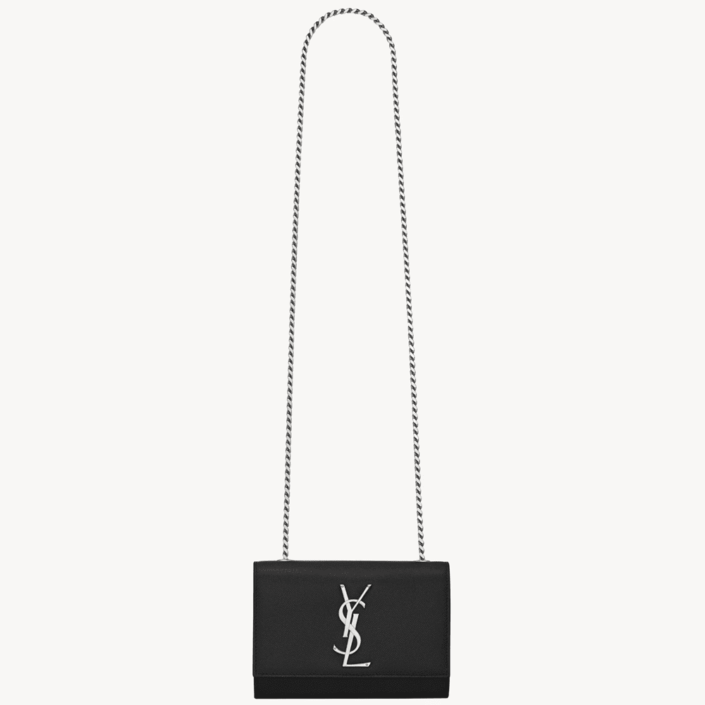 SAINT LAURENT KATE SMALL IN GRAIN DE POUDRE EMBOSSED LEATHER