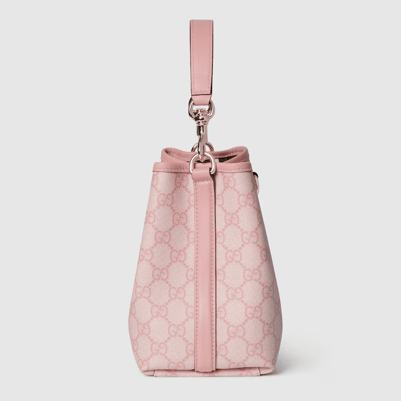 GUCCI EMBLEM SMALL BUCKET BAG