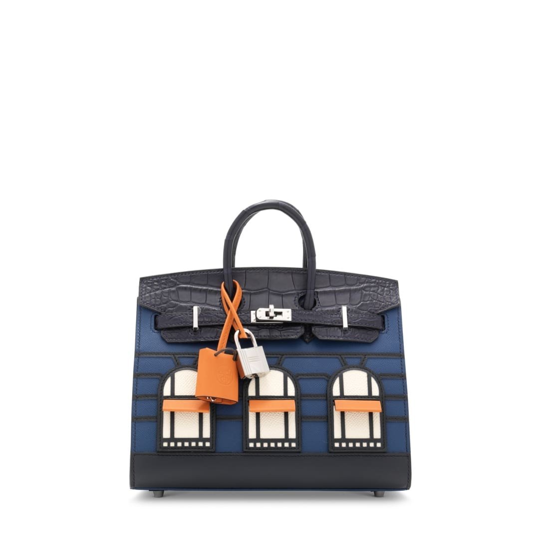 Hermès Faubourg Birkin 20 Bleu Marine