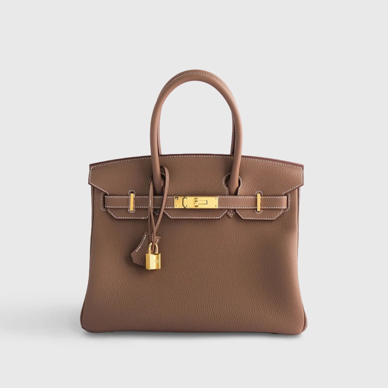 Hermès Birkin 30 Togo Etoupe Retourne Gold Hardware