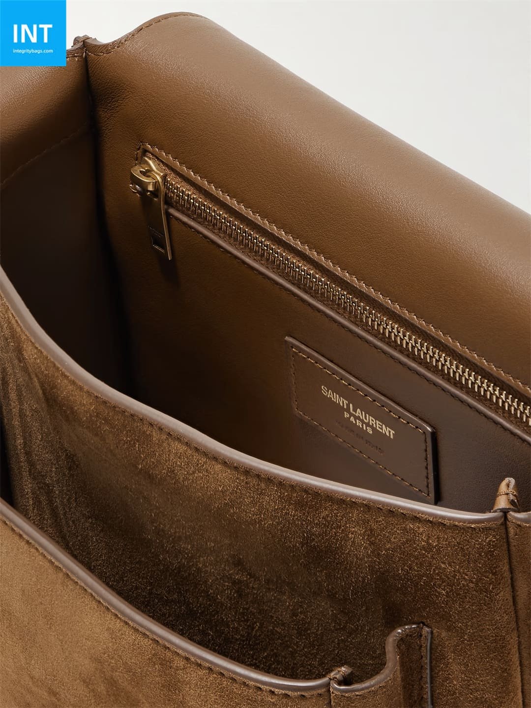 SAINT LAURENT Niki suede shoulder bag