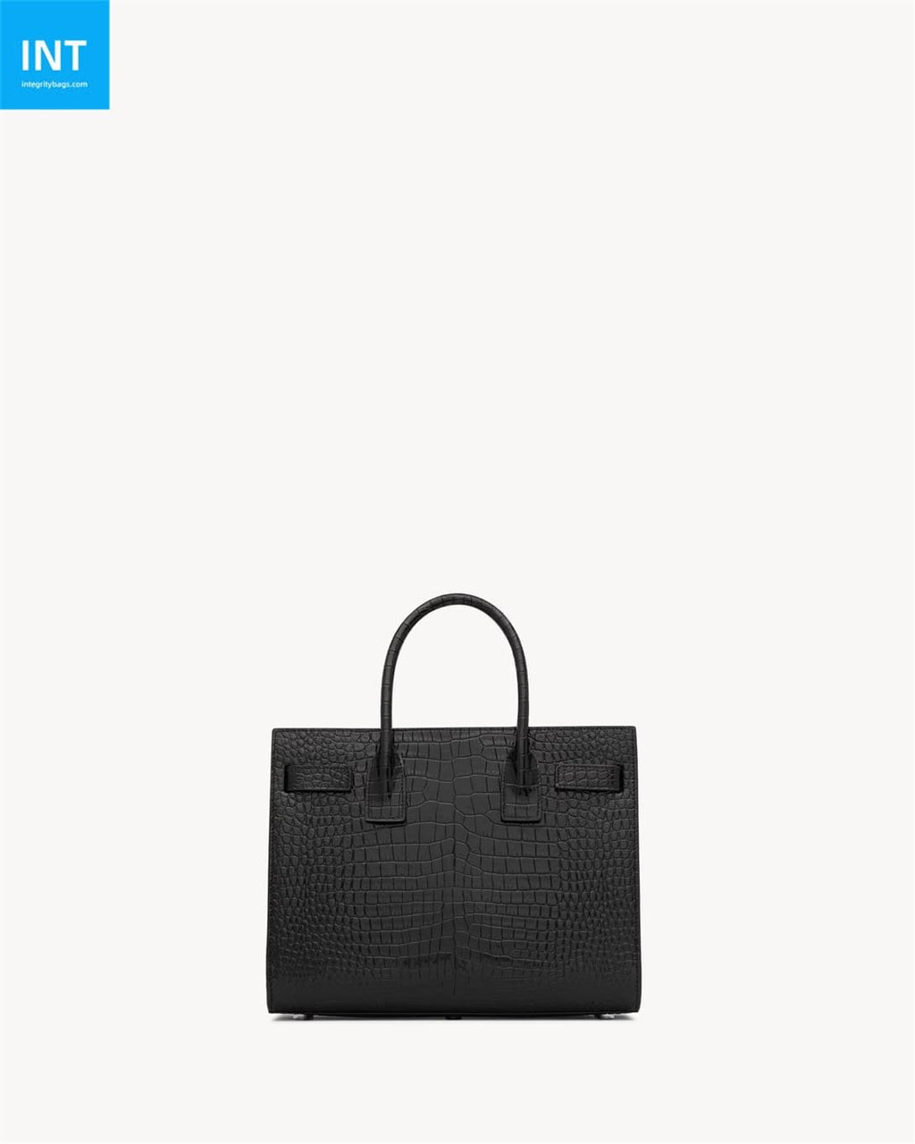 Saint Laurent SAC DE JOUR BABY bag in crocodile-embossed leather