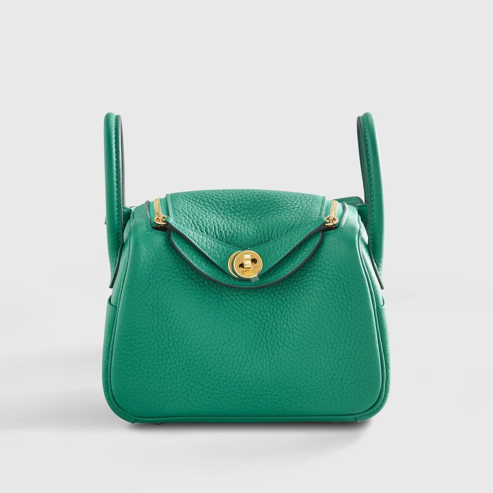Hermès Lindy 20 Clemence Vert Vertigo Gold Hardware
