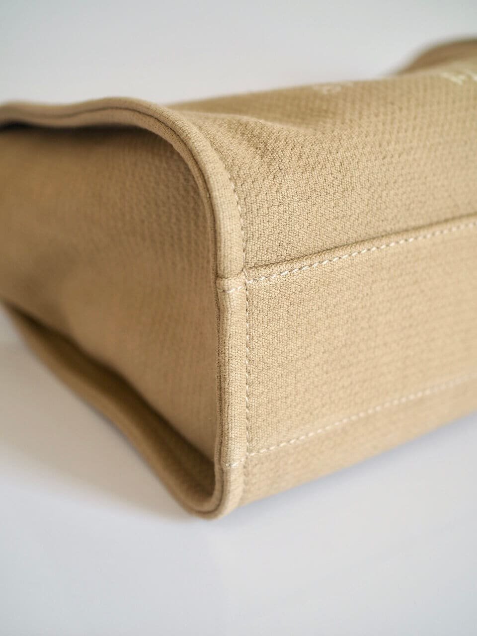 CHANEL Deauville Tote Small Beige Canvas